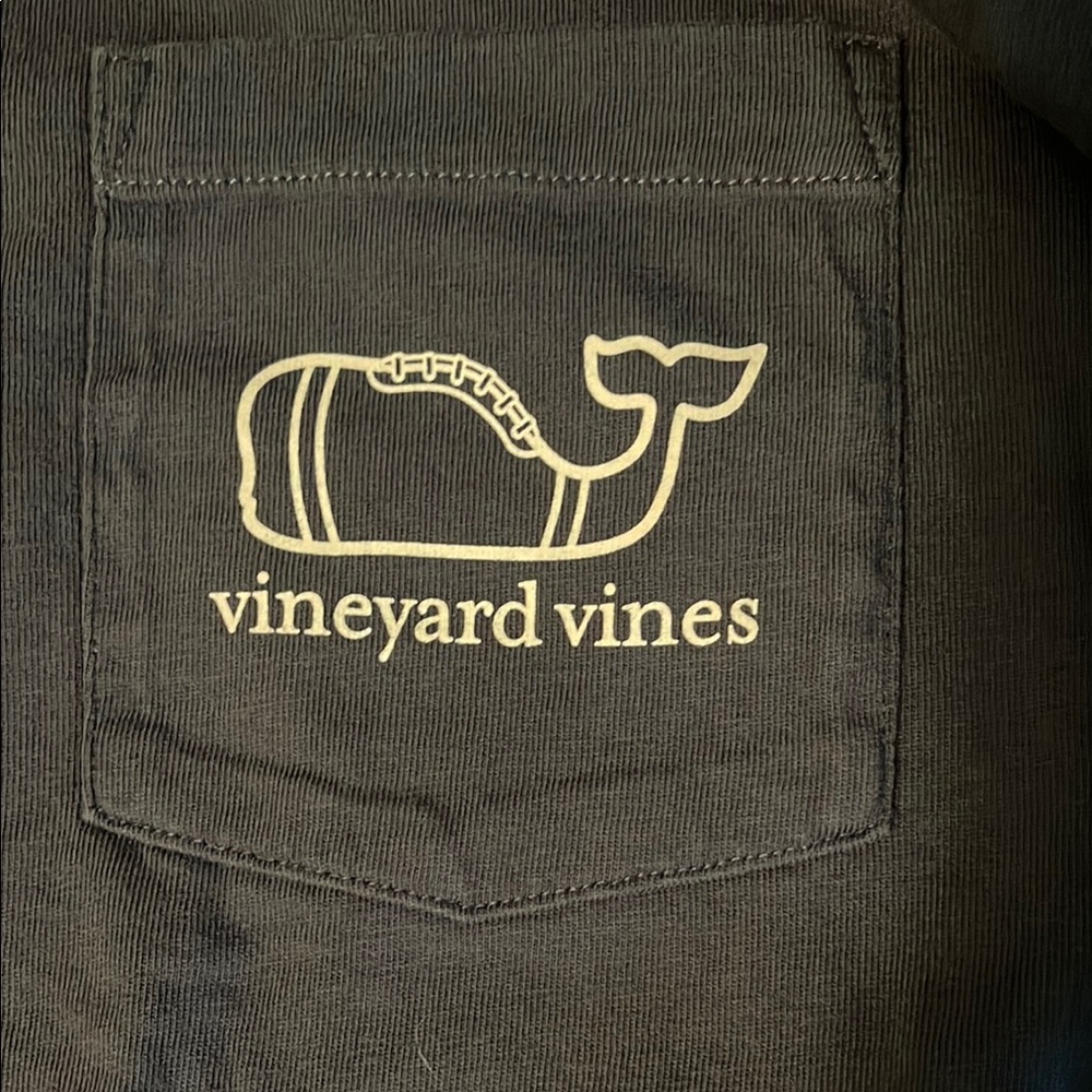 Vineyard Vines Black Pocket Tee